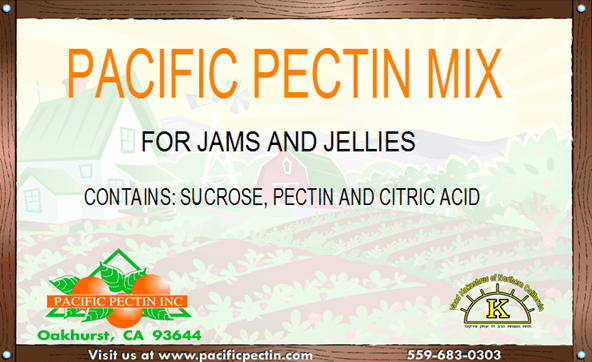 PACIFIC PECTIN MIX:     A rapid set pectin for standard sugar Jams and Jellies.  Comparable to store bought dry pectin.