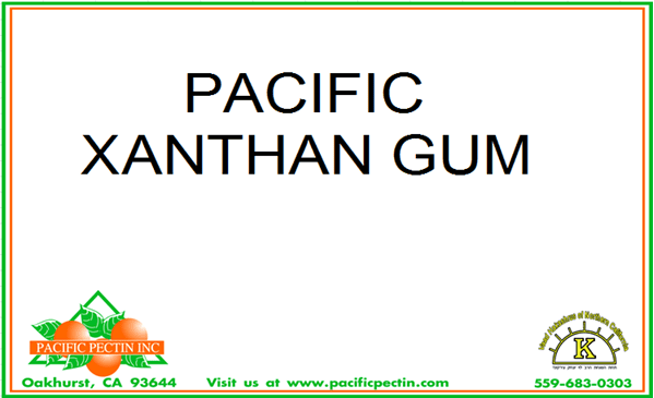 PACIFIC XANTHAN GUM:  Natural gum used for thickening.